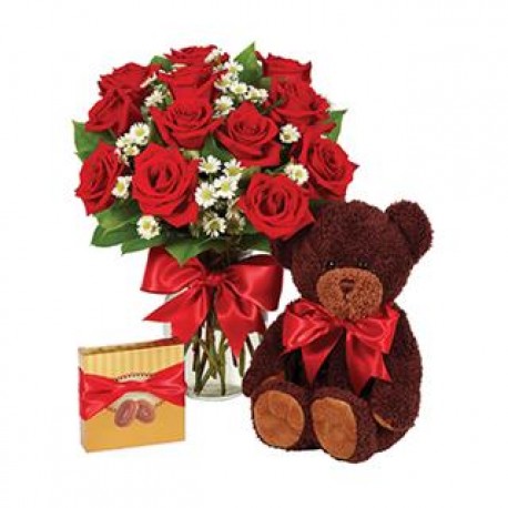 Roses with Teddybear